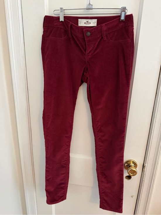 Hollister Denim - Hollister Women’s Wine Corduroy Skinny Jeans